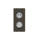 ABB - TV/SAT outlet M+F intermediate - 1M - Anthracite N2151.8 AN - PRESA TV/SAT INTERMEDIA.