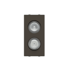 ABB - TV/SAT outlet M+F intermediate - 1M - Anthracite N2151.8 AN - PRESA TV/SAT INTERMEDIA.