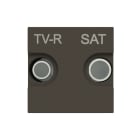 ABB - TV-R/SAT terminal outlet - 2M - Anthracite N2251.3 AN - PRESA TV-R/SAT TERMINALE.