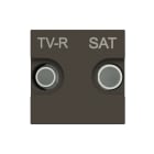 ABB - TV-R/SAT terminal outlet - 2M - Anthracite N2251.3 AN - PRESA TV-R/SAT TERMINALE. Z1136AN