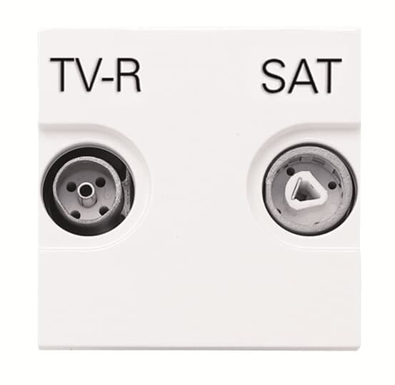 ABB - TV-R/SAT terminal outlet - 2M - White N2251.3 BL PRESA TERMINALE.