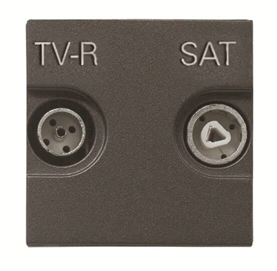 ABB - TV-R/SAT final outlet - 2M Anthracite N2251.7 AN PRESA.