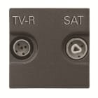 ABB - TV-R/SAT final outlet - 2M Anthracite N2251.7 AN PRESA.