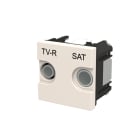 ABB - TV-R/SAT final outlet - 2M - White N2251.7 BL PRESA FINALE.