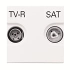 ABB - TV-R/SAT loop-through outlet - 2M - White N2251.8 BL - PRESA PASSANTE Z1138BL