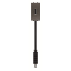 ABB - Unità di connessione USB femmina-femmina con cavo da 1M in colore antracite - N2155.91 AN - PRESA USB 2.0 CAVO 1MT.