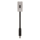ABB - USB connection unit with cable - 1M - Silver N2155.91 PL PRESA 2.0 CAVO 1MT.