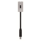 ABB - USB connection unit with cable - 1M - Silver N2155.91 PL PRESA 2.0 CAVO 1MT.