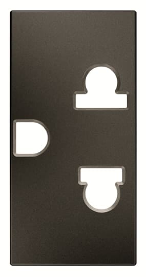 ABB - Presa di corrente Euro-Americana con messa a terra 2P+E - 1M - Antracite N2138 AN