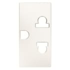 ABB - Presa di corrente Euro-Americana con messa a terra 2P+E - 1M - Bianca N2138 BL.