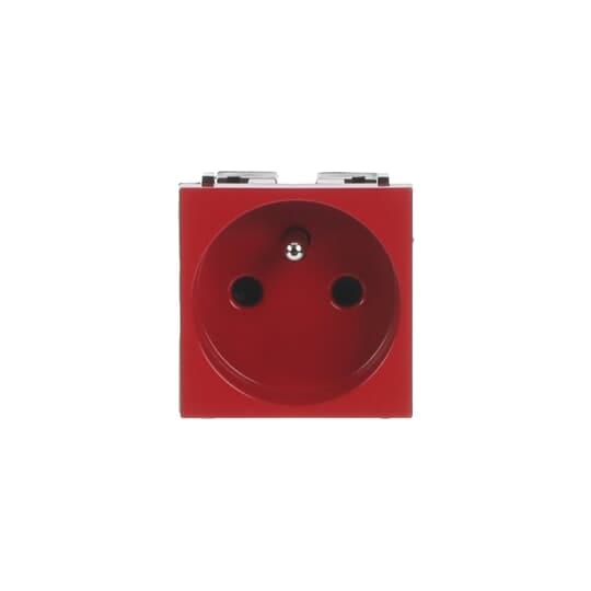 ABB - Presa di corrente BR 10A - 1M - Rosso N2136 RJ - Brasiliana 10A.