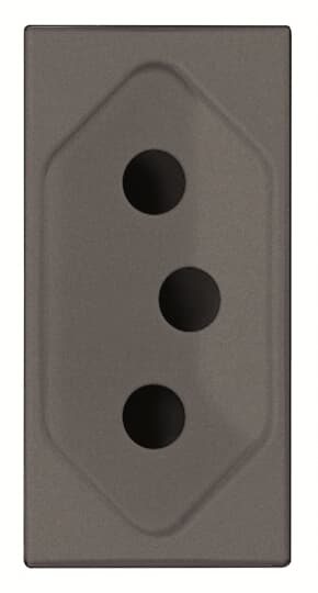 ABB - Presa di corrente BR 20A - 1M - Anthracite N2136.2 AN - Brasil