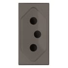 ABB - Presa di corrente BR 20A - 1M - Anthracite N2136.2 AN - Brasil