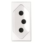 ABB - Presa di corrente BR 20A - 1M - White N2136.2 BL - Brasil 20A.