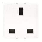 ABB - Presa di corrente British Standard type - 2M - Bianca N2237 BL 10A.