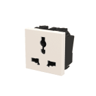 ABB - Presa di corrente universale multi-standard 13/16A - 2M - Bianca N2239 BL