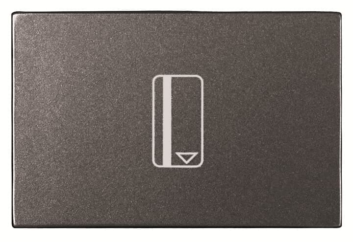 ABB - Card timer switch 1-way, SP - 2M - Anthracite N2214.5 AN - INTERRUT. BADGE TEMPORIZZAT.