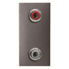 ABB - Presa RCA 2x (rosso-bianco) - 1M - Anthracite N2155.2 AN