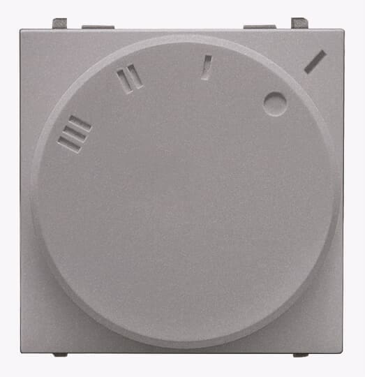 ABB - Rotatory 3-speed fan control - 2M - Silver N2254.1 PL - REG.DI VELOCIT? (0-1-2-3) Z1410PL