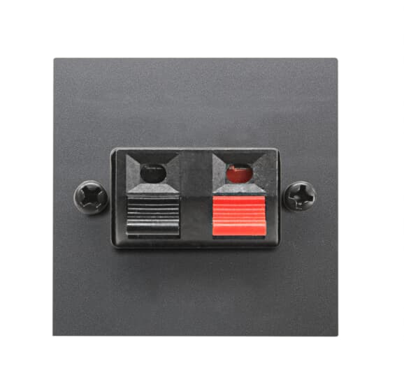 ABB - Speaker connection unit - 2M - Anthracite N2257.1 AN TERMINALI PER ALTOPARLANTI