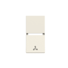 ABB - Coprivolano simbolo ventola - 1M - bianco N2109.04 BL - coprit. simb. ventola.