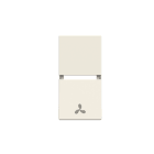 ABB - Coprivolano simbolo ventola - 1M - bianco N2109.04 BL - coprit. simb. ventola.