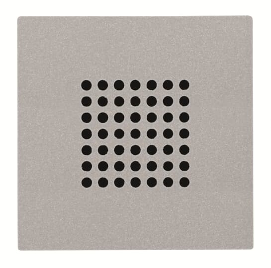 ABB - Cover plate for 2" loudspeaker - Silver N2229 PL - COVER PER AUTOPARLANTI 9329 Z1523PL