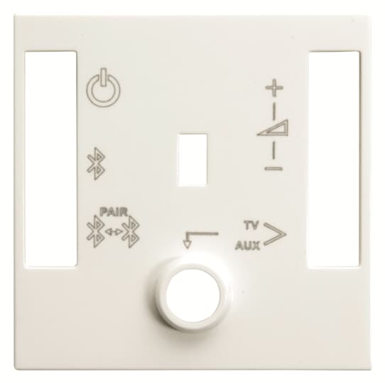 ABB - Cover plate for BT sound module - 2M - White N2268.4 BL - cover per modulo audio BT.