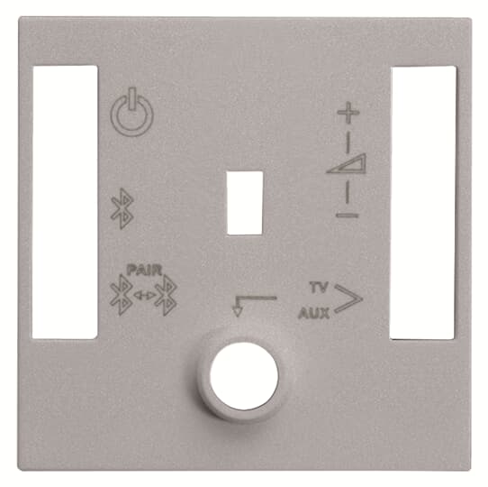 ABB - Cover plate for BT sound module - 2M - Silver N2268.4 PL - cover per modulo audio BT.