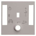 ABB - Cover plate for BT sound module - 2M - Silver N2268.4 PL - cover per modulo audio BT. Z1526PL