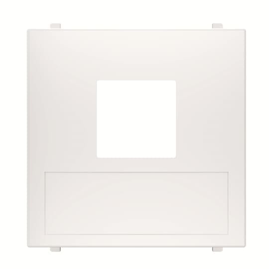 ABB - Cover plate for data outlet 1-gang - 2M - White N2216.1 BL - COVER PER PRESA DATI 2MOD. Z1527BL