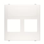 ABB - Cover plate for data outlet 2-gangs - 2M - White N2216.2 BL - COVER PER DOPPIA PRESA DATI