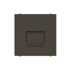 ABB - Cover plate for data outlet 1-gang with shutter - 2M - Anthracite N2216.3 AN - cover con copertura presa dati.