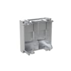 ABB - Cover plate for data outlet 2-gang with shutters - 2M - Silver N2216.4 PL - cover con cop.presadata.