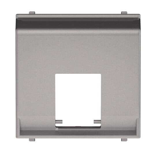 ABB - Cover plate for data outlet 1-gang at 45º - 2M - Silver N2216.5 PL - COVER 45? PER PRESA DATI.