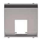 ABB - Cover plate for data outlet 1-gang at 45º - 2M - Silver N2216.5 PL - COVER 45? PER PRESA DATI.