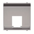 ABB - Cover plate for data outlet 1-gang at 45º - 2M - Silver N2216.5 PL - COVER 45? PER PRESA DATI.