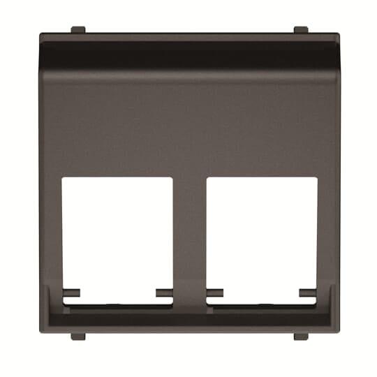 ABB - Cover plate for data outlet 2-gang at 45ºs - 2M - Anthracite N2216.6 AN - COVER 45? DOPPIA PRESA DATI.
