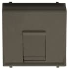 ABB - Cover plate for data outlet 1-gang at 45º with shutter - 2M - Anthracite N2216.7 AN - COP. PRESA DATI 45? COP.