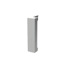 ABB - Copriforo 1/2 modulo in argento per pannello vuoto N2000 PL. Z1600PL