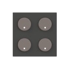 ABB - Cover plate - free@home 2-gang sensors - 2M - Anthracite MOD. 2IN SR-4-N2 AN.