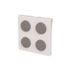 ABB - Cover plate - free@home 2-gang sensors - 2M - White BIANCA MOD. 2IN SR-4-N2 BL