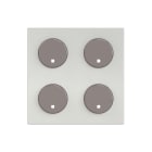 ABB - Cover plate - free@home 2-gang sensors - 2M - Silver ARGENTO MOD. 2IN SR-4-N2 PL