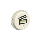 ABB - Copritasto bianco simbol scenario SBS-N2 - Button free@home scene symbol White.