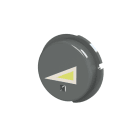 ABB - Coprifrontale grigio simbolo dimmer per pulsante SBD-N2GR.