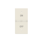 ABB - Rocker cover KNX On/Off symbol N2121.5 - 1M, Total White, T.BI.
