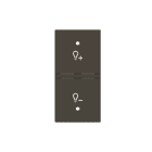ABB - Rocker cover KNX dimmer symbol N2121.8 AA COVER SX SIMB.DIMMER 1M, Total Anthracite. Z1805AA