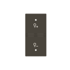 ABB - Rocker cover KNX dimmer symbol N2121.8 AA COVER SX SIMB.DIMMER 1M, Total Anthracite.