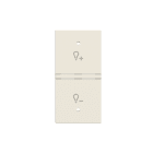 ABB - Rocker cover KNX dimmer symbol N2121.8 BB COVER SX SIMB.DIMMER 1M, Total White.