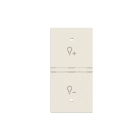ABB - Rocker cover KNX dimmer symbol N2121.8 BB COVER SX SIMB.DIMMER 1M, Total White. Z1805BB